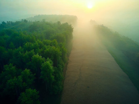 Symbolic planet showing contrast between lush nature and climate change desertificationの写真素材