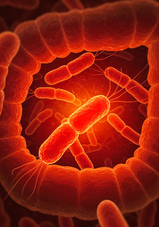 Intestinal Infection Caused by Contaminated Water â€“ 3D Medical Concept