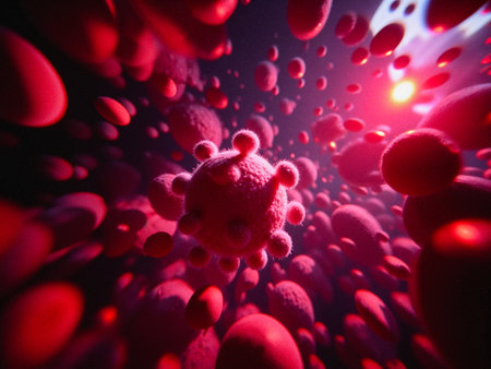 Deadly Virus 3D Illustration â Global Health Threatの写真素材