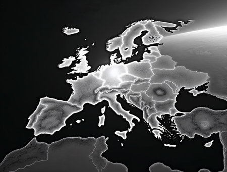 World map in black and white. 3D illustration. Elements of this image furnished by NASAの素材