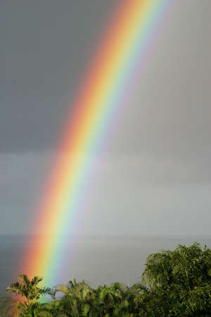 view of rainbow in sky\r\nの写真素材