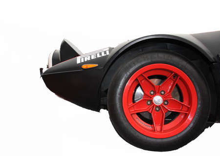 Lancia Stratos, the front of a white background.