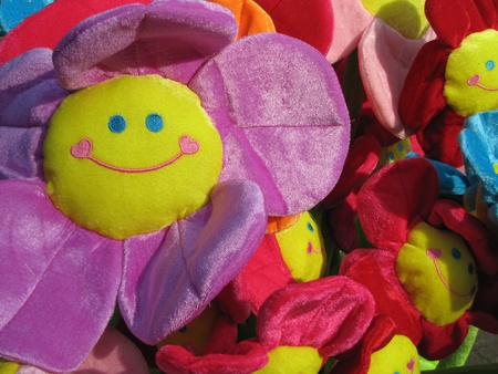 Plush flowers smiling to me, Vrnjacka Banja, Serbiaの写真素材