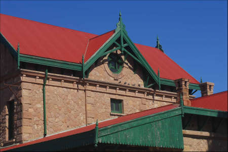 Railway station of Puerto Deseado, Santa Cruz, Argentinaのeditorial素材