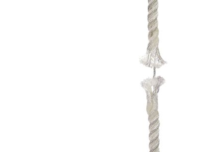 Image concept, hanging by a thread