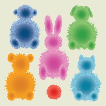 Color animalsのイラスト素材