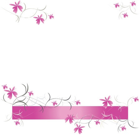 Floral pattern of pink flowers vectorのイラスト素材
