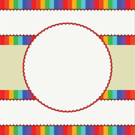 Colorful children background frame のイラスト素材