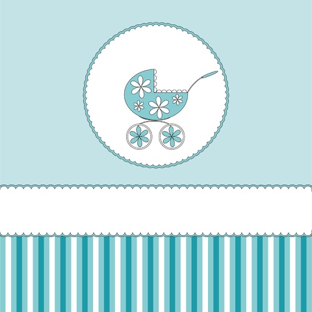 Babies boy blue background のイラスト素材