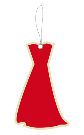 Price tag dressのイラスト素材