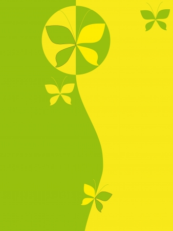 Abstract background with butterfliesのイラスト素材