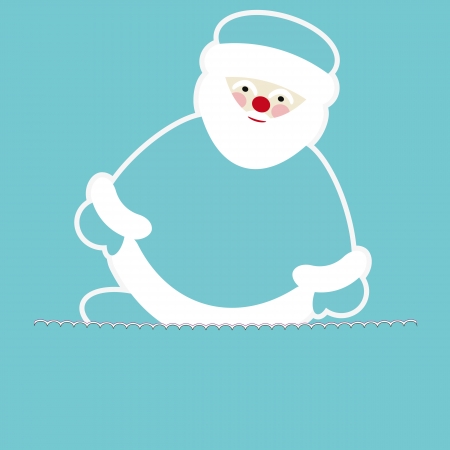  New year card with santa clausのイラスト素材