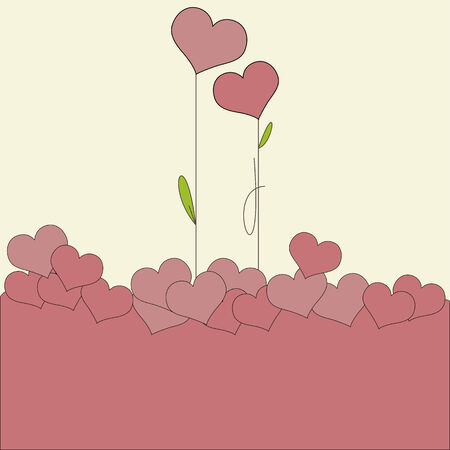 Valentine card のイラスト素材