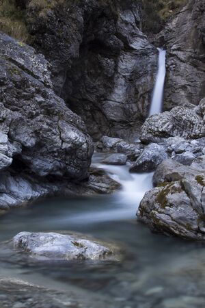 waterfall and small river.の写真素材