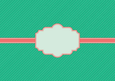 Stylish greeting card with label. Vectorのイラスト素材