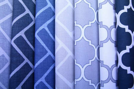 Colorful fabric is used for clothes, for women and men.の写真素材