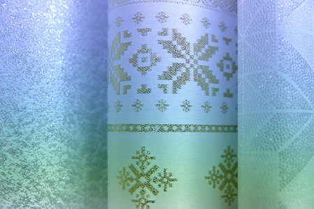 Colorful fabric is used for clothes, for women and men.