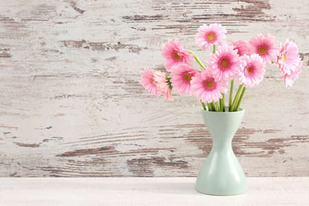Gerbera with a large beautiful inflorescence is a wonderful decoration.の写真素材