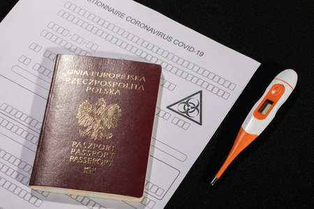 Obligatory control at all border crossing points, including temperature measurement and filling in a...