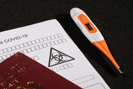 Obligatory control at all border crossing points, including temperature measurement and filling in a...