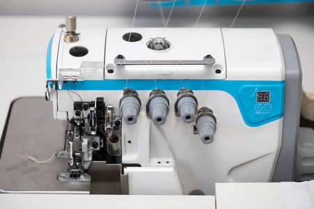 The overlock sewing machine is used to finish the edges of materials such as skirts, dresses and...