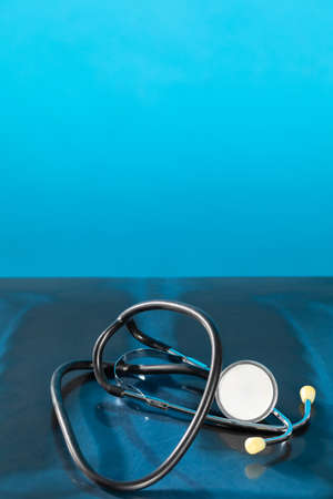 stethoscope - the basic tool of every doctor and in particular a general practitioner.の写真素材