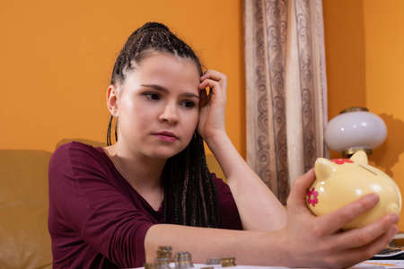 Think seriously about spending your last paycheck when you run out of money. Chaka until her piggy...