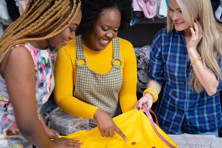 Choosing the right buttons for the fabric. Tailor shop facilities.