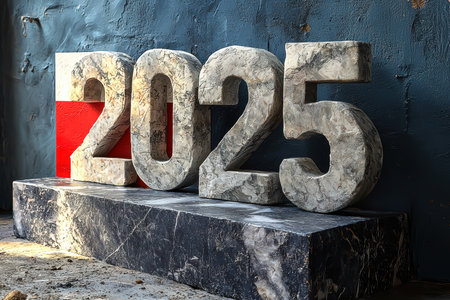 Concrete Numbers 2025 A Vision for the Future and Design Inspiration Explorationの素材