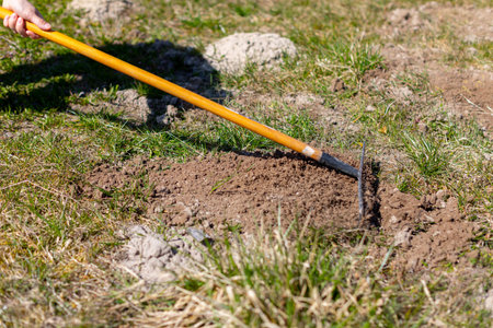 Gardening Tools in Action Tilling the Soil Effectively for Successful Planting and Growth
