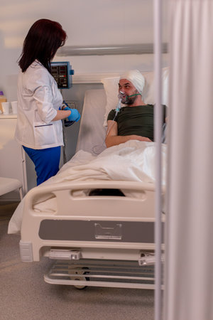 Providing PatientCare Interaction in a Hospital Setting for Improved Health Outcomesの写真素材