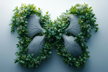 A Beautiful NatureInspired Butterfly Arrangement Complimented by Various Greeneryの素材