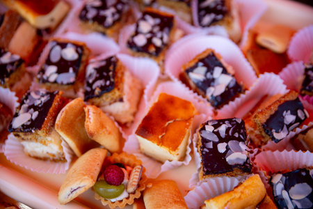 A Delectable Assortment of Irresistibly Sweet Desserts and Exquisite Pastries Await Youの写真素材
