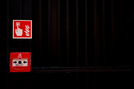 Fire Alarm and Emergency Indicator System is crucial for safety and effective response planningの写真素材