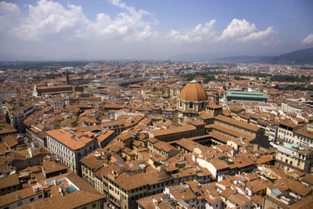 Florence panoramic view, Italyのeditorial素材