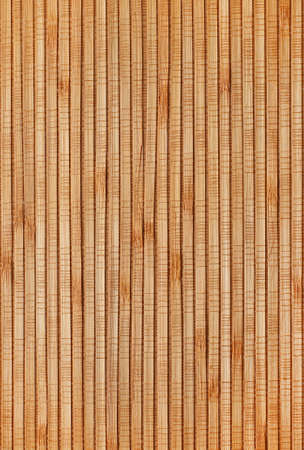 Brown wallpaper of bonded narrow bamboo stripsの写真素材
