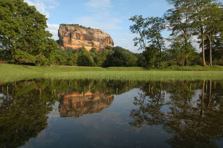 archaeological site of Sigiriya Unesco world heritageの写真素材