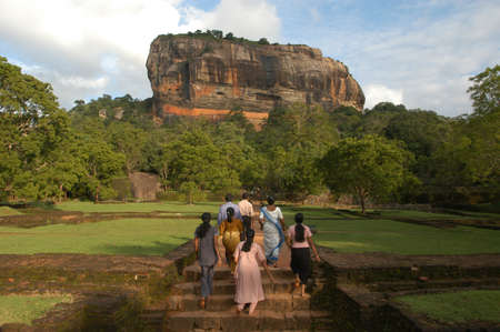 The palace of Sigiriya on Sri Lankaのeditorial素材