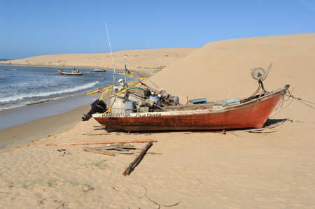 the beach of Valizas on the Uruguayan coastの写真素材