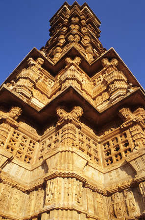 Chittorgarh, Tower of Victory at Jaipur, Indiaのeditorial素材