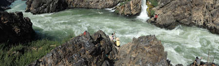 Tat Somphamit waterfall at Kon Khon on Laos