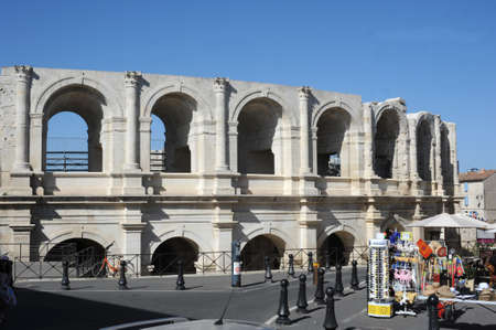 The roman arena of Arles on Franceのeditorial素材