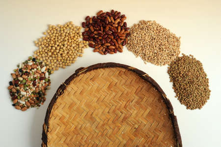 mixture of legumes vegetarian food