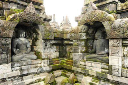 The archaeological site of Borobudur on the island of Java