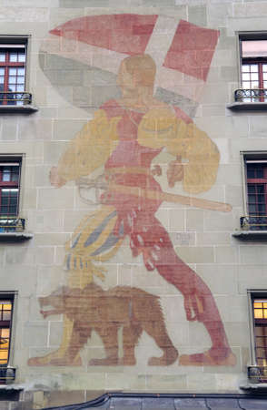 Wall painting at Bern on Switzerlandのeditorial素材
