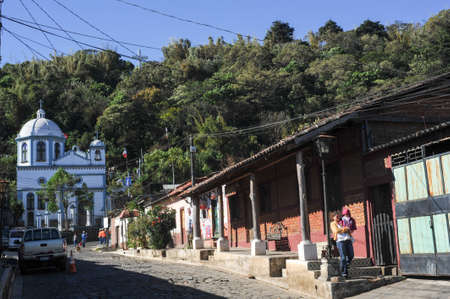 The colonial village of Conception de Ataco on El Salvador