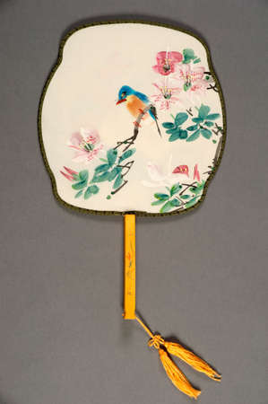 Hand fan of a chinese theaterの写真素材