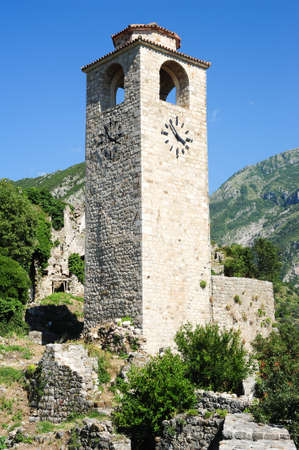 The archaeological site of Stari Bar on Montenegroの写真素材