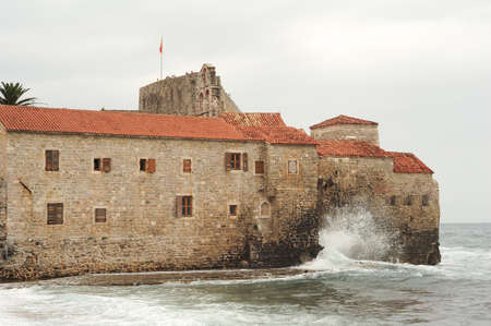 The citadel of Budva on Montenegroの写真素材