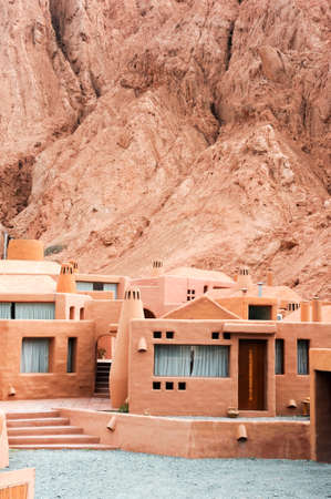 Houses at the hill of seven colors at Purmamarca on Argentina andesのeditorial素材